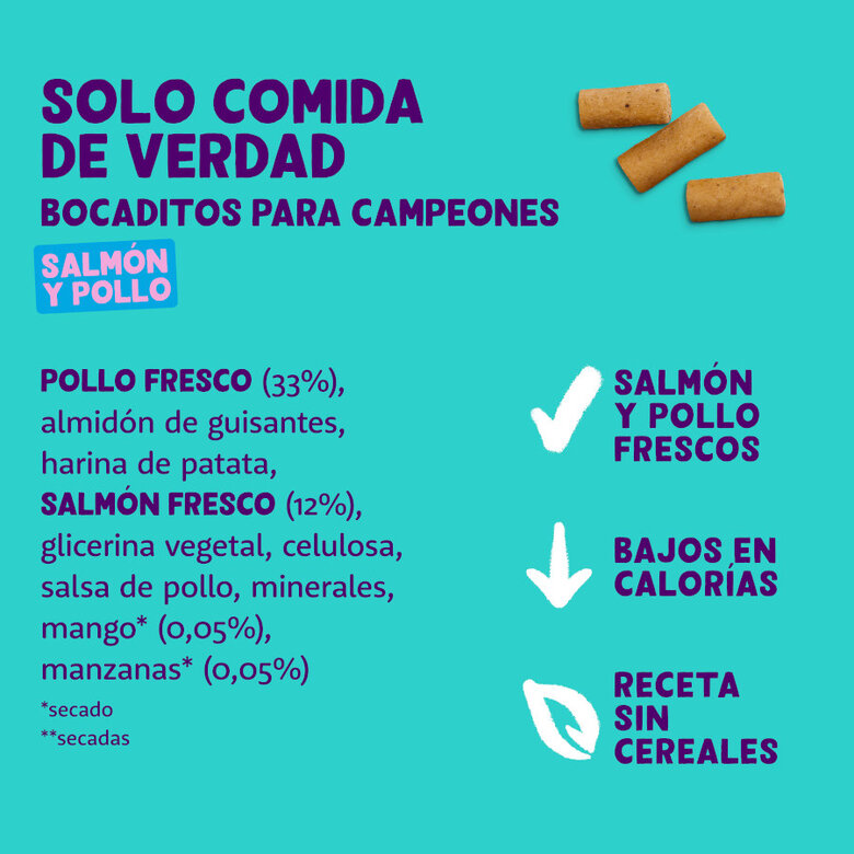 Edgard & Cooper Snacks Grandes de Salmão e Frango para cães, , large image number null